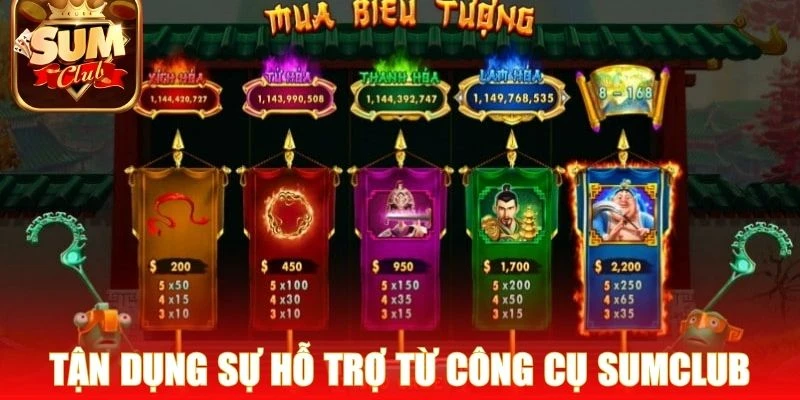 Tận dụng sự hỗ trợ từ công cụ Sumclub